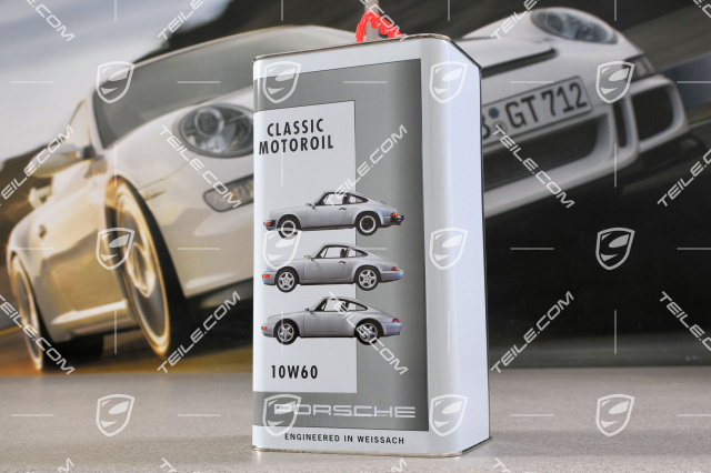 Porsche Classic Motoroil 10W/60, 5 litres