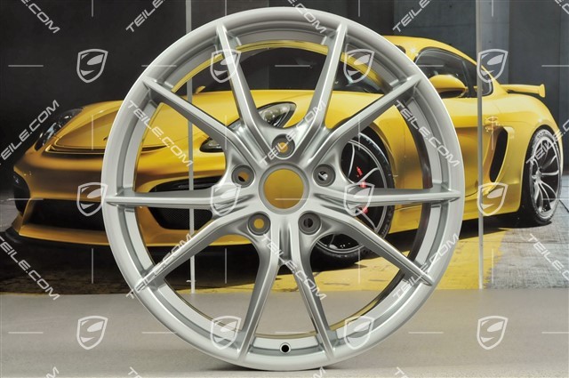 20-inch wheel rim set Carrera S IV, 8J x 20 ET57 + 10J x 20 ET45, Brilliant chrome finish