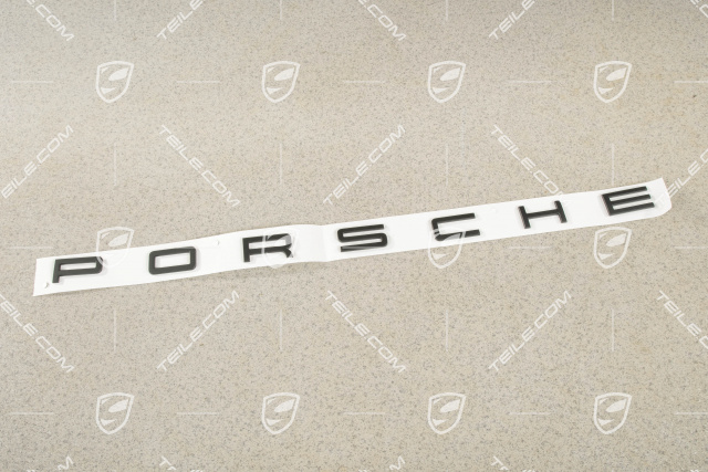 "PORSCHE" logo, Matt black