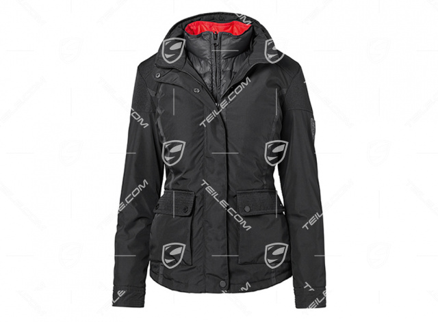 2 in 1 Jacket, Women, black/red L 42