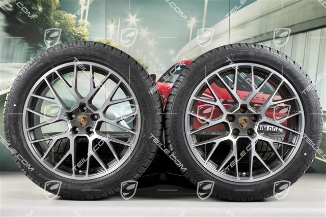 20-inch "RS Spyder Design" winter wheels set, rims 9J x 20 ET26 + 10J x 20 ET19 + NEW Dunlop Winter Sport 4D winter tyres 265/45 R20 + 295/40 R20, with TPMS