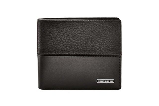 Porsche Sport Classic wallet, leather. Black