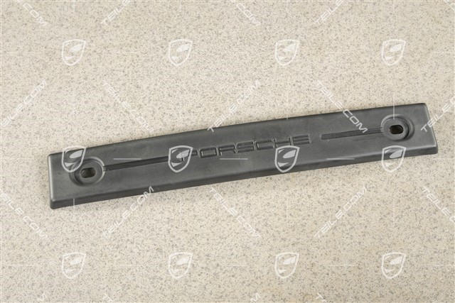 Front bumper number / Licence plate support, small, Black