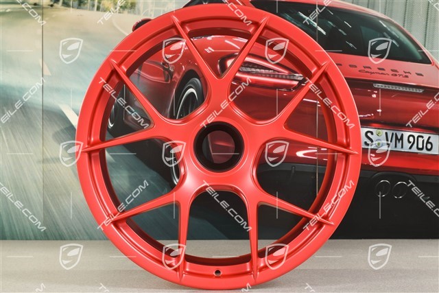 20" Lightweight construction magnesium wheel rim, 10J x 20 ET45, red