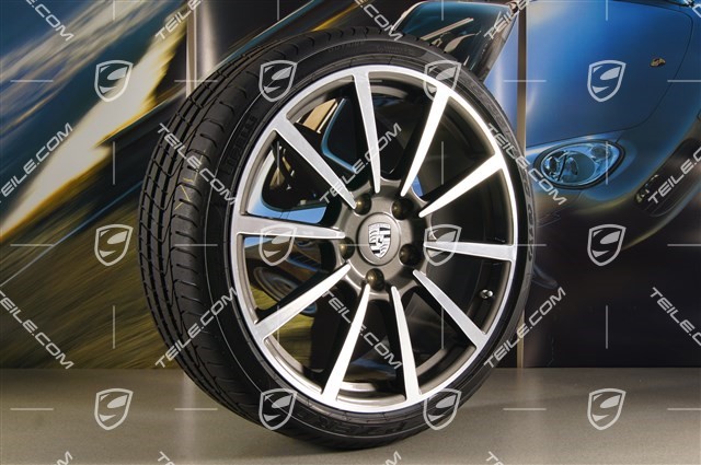 20" summer wheel set Carrera Classic II, wheel 8,5J x 20 ET51 + 11J x 20 ET52 + Tyres 245/35 ZR20 + 305/30 ZR20, TPMS