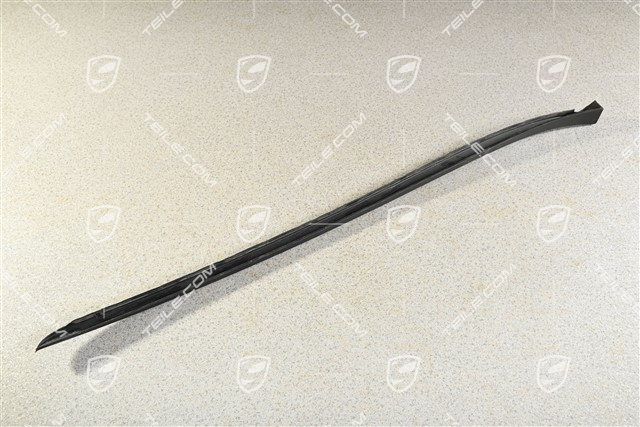 Windshield Water drain strip, A-pillar, black matte, R