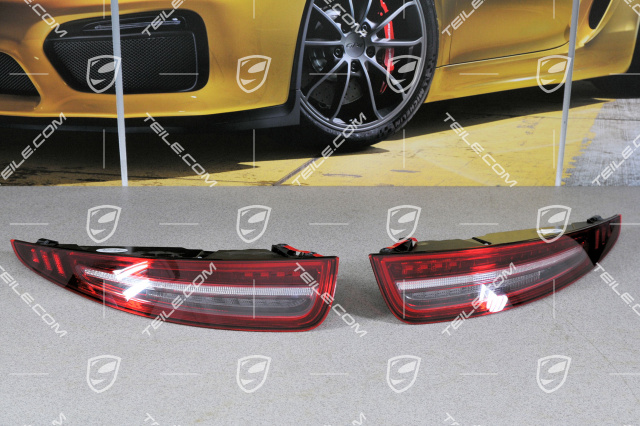 Rear light black-red, set (L+R)