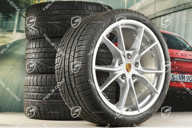 20-inch winter wheels set Carrera S (IV), rims 8,5J x 20 ET49 + 11J x 20 ET78 + Pirelli Sottozero II winter tyres 245/35 R20 + 295/30 R20