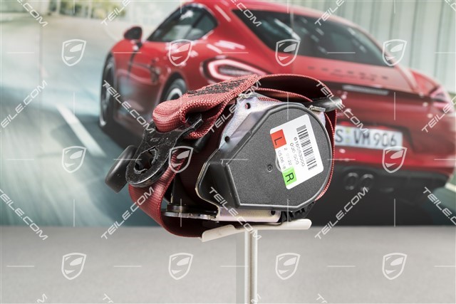 porsche red seat belts