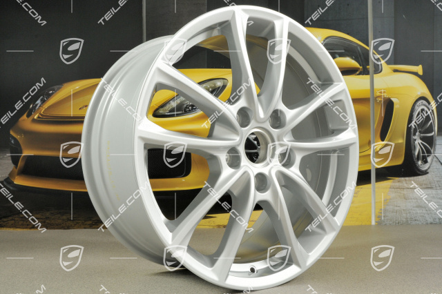 19" Felga Panamera S, 9J x 19 ET64, brylantowy srebrny