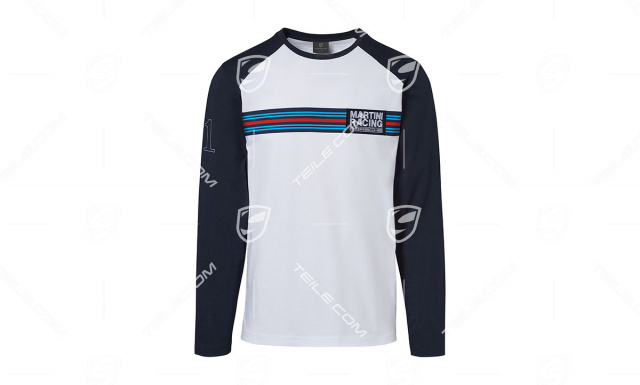 MARTINI RACING Kollektion, Longsleeve Herren, weiß/blau, XL 48/50