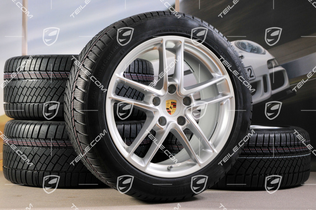 19-inch TURBO II winter wheel set, wheels 9J x 19 ET 60 + 10J x 19 ET61 + NEW winter tyres Continental 255/45 R19+285/40 R19, with TPM