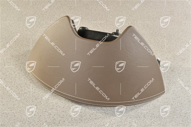 Dashboard trim / Instrument cluster cover, Leather, Umber