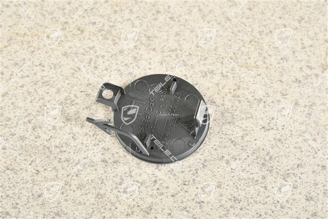 Towing hook lug cover / cap / trim, Rear bumper