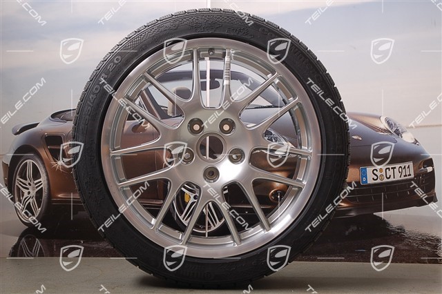 20-inch RS Spyder winter wheel set, wheels: 9,5J x 20 ET65 + 10,5J x 20 ET65 + Continental winter tyres 255/40 R20 + 285/35 R20, without TPM sensors
