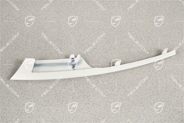 Front bumper disc / trim, lacquered, upper, R