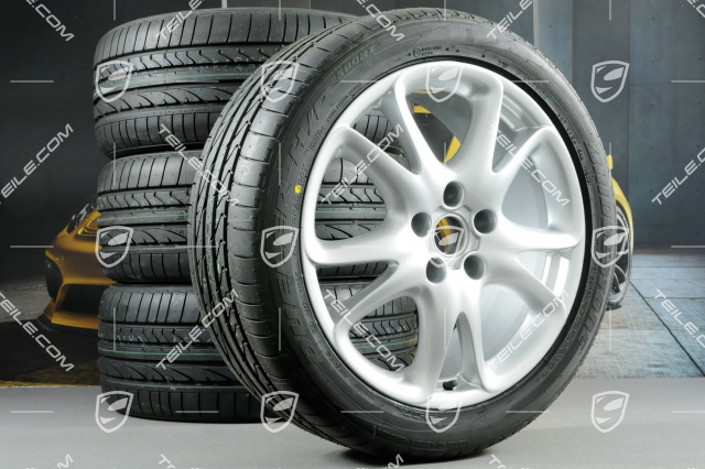 20" Komplet kół letnich, Sport Design, felgi 9J x 20 ET60 + NOWE opony letnie Bridgestone Dueler 275/40 R20