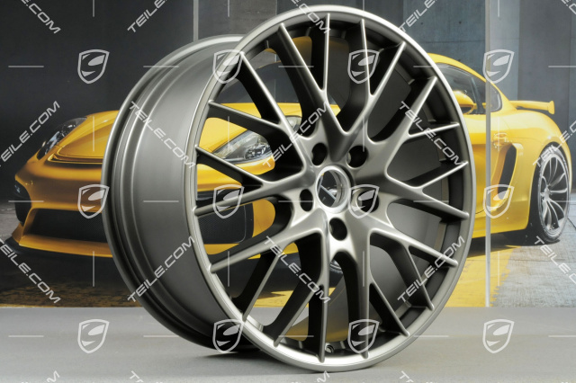 21-inch wheel rim Panamera Sport Design, 10,5J x 21 ET71, for winter use, Platinum satin-matt