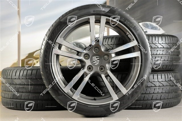 20-inch Turbo II summer wheel set, wheels 9,5 Jx20 ET 65+11 Jx20 ET 68+ tyres 255/40 ZR 20 (101Y) XL, mint condition / 100 km