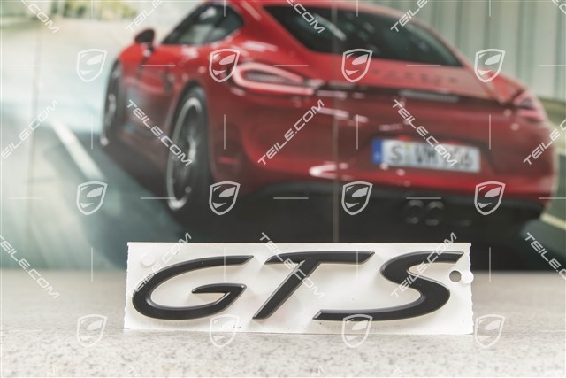 Badge / Emblem GTS, Black matte