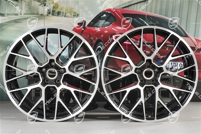20-inch alloy wheel RS-Spyder Design, 9J x 20 H2 ET 26 + 10J x 20 H2 ET19, black high gloss