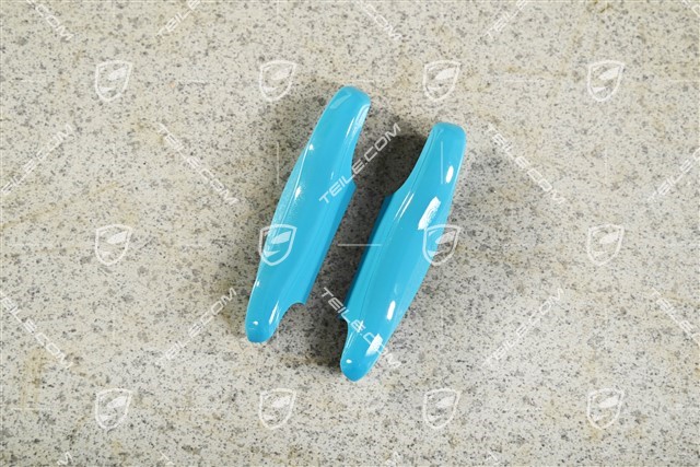 Vehicle key side faces / Key cap, Painted / lacquered, set, miami blue