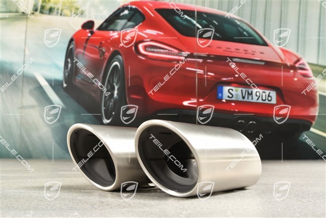 Tailpipe, round, Carrera 2S/4S, R