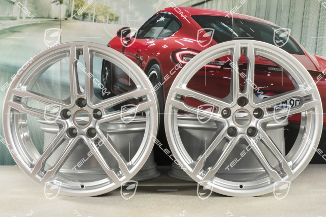 19"-inch alloy wheel set Macan Turbo/Sport Design, 8,5J x 19 ET21 + 9J x 19 ET21