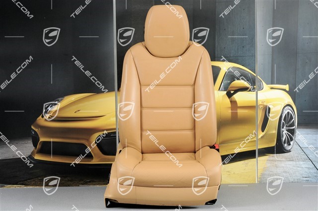 Seat, elect. adjustment, heating, Lumbar, leather, sand beige, R