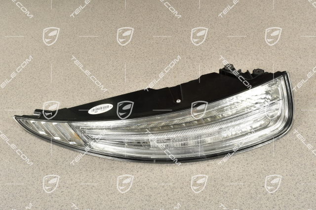 Rear light, in clear glass look (white), rear fog light left, L