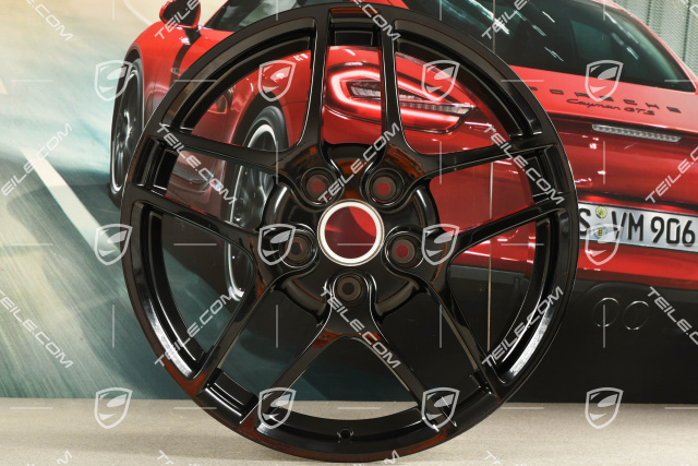 19-inch Carrera S II wheel, 8J x 19 ET57, black highgloss