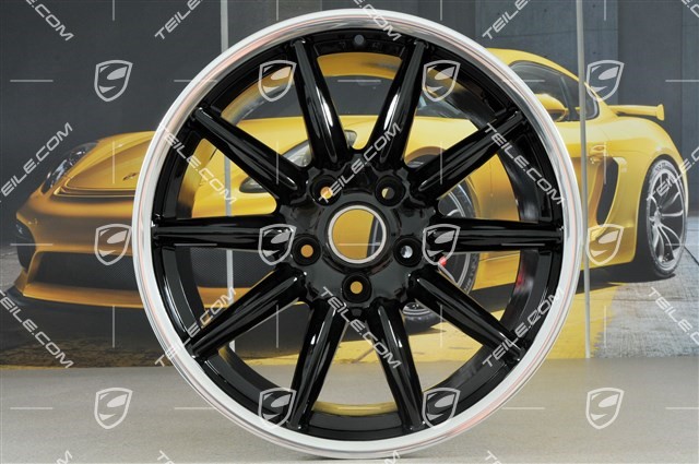 19" Komplet felg Carrera Sport, 8,5J x 19 ET55 + 10J x 19 ET42, Czarny wysoki połysk