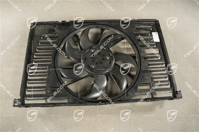 Cooling air duct with fan