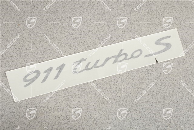 Napis boczny "911 Turbo S", folia samoprzylepna, czarny, 1 szt.!