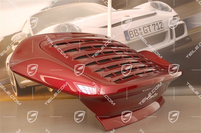 Turbo rear spoiler, incl. rear bonnet (engine lid), set incl. grille and all attachment parts