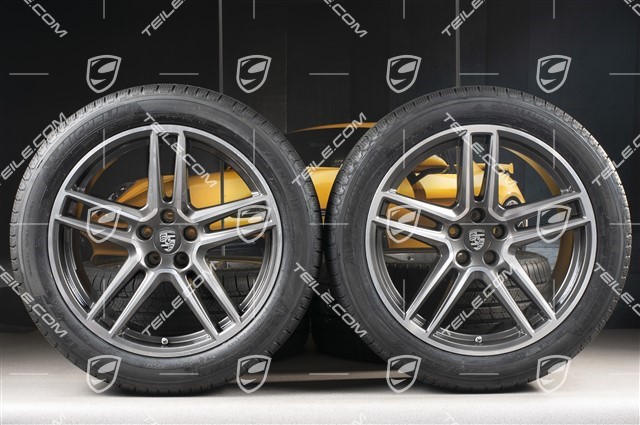 20-inch "Macan Turbo" all-season-wheels set, rims 9J x 20 ET26 + 10J x 20 ET19, all-season-tyres 265/45 R 20 + 295/40 R 20, with TPMS