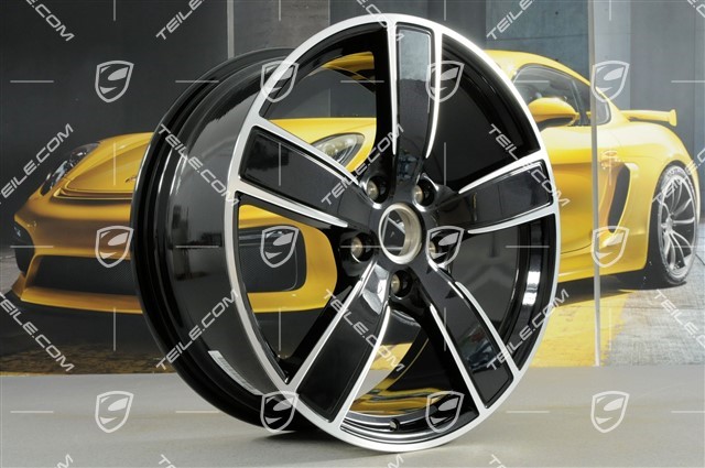 20" Komplet felg Carrera Sport, 8,5J x 20 ET57 + 10,5J x 20 ET51, czarny perłowy Jet Black metalik