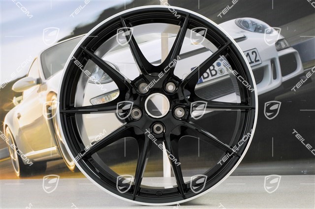 20" Felga, Carrera S III, gwiazda felgi lakierowana na czarno, 9,5J x 20 ET45