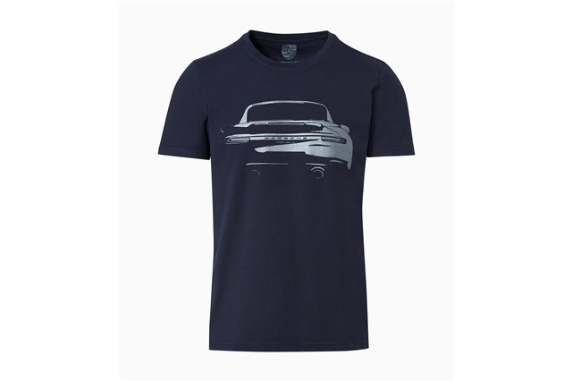 Porsche 911 Turbo T-Shirt, Herren, dunkelblau L 52/54