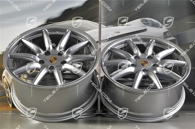 19-inch Carrera Sport wheel set, 8,5J x 19 ET55 + 10J x 19 ET42