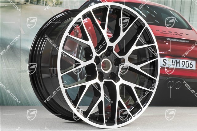 20-inch alloy wheel RS-Spyder Design, 9J x 20 H2 ET 26 + 10J x 20 H2 ET19, black high gloss