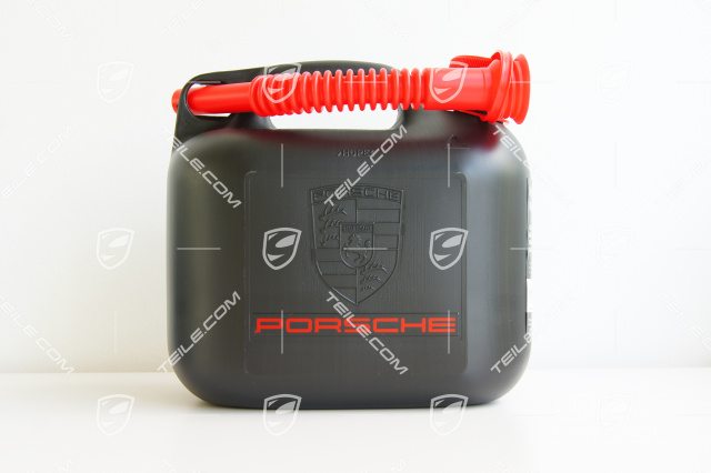 Benzin-/Reservekanister / Kraftstoff Behälter, Porsche-Schriftzug und Wappen, 5L