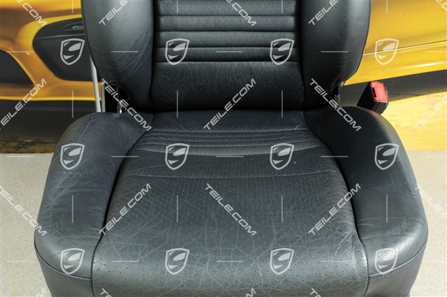 Seat, manual adjustable, leather/leatherette, Metropole blue, damage, R
