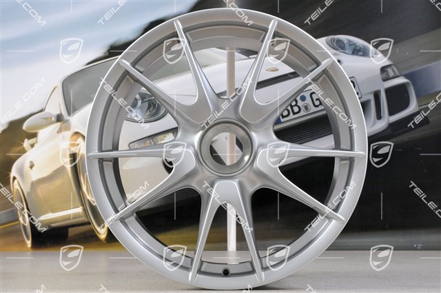 19-inch GT3 wheel, central locking, 8,5J x 19 ET53, silver