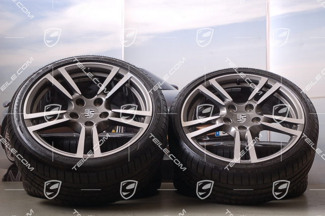 19-inch '911 Turbo II' summer wheel set, wheels 8J x 19 ET57, 9,5J x 19 ET46 + tyres 235/35 ZR19 + 265/35 ZR19