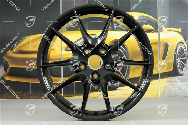 20" wheel rim, Carrera S III, 8J x 20 ET57, black silky gloss / mat