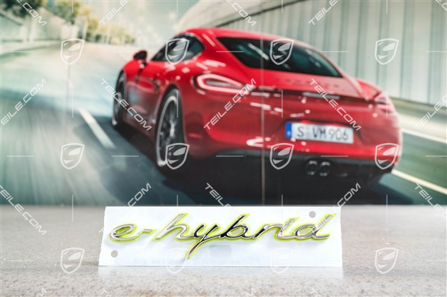 Logo "e-hybrid", Chrom, lateral, L