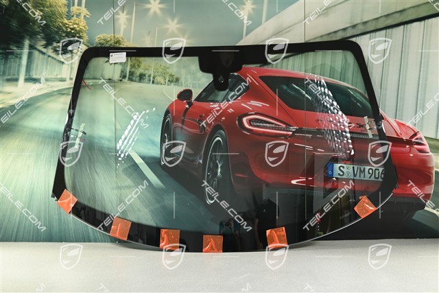 Windscreen, without camera, Convertible/Targa