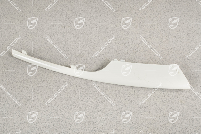 Front bumper disc / trim, lacquered, upper, R