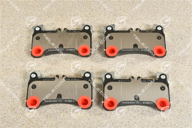 Bremsbelag-Reparatursatz, Scheibendurchmesser 18" plus, Bremssattel rot lackiert, L+R